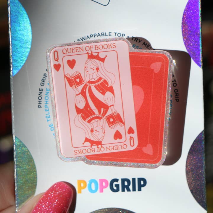 Queen of Books- Book Lover Phone Kindle Grip voor wholesale door Ivy Resin Shop LLC