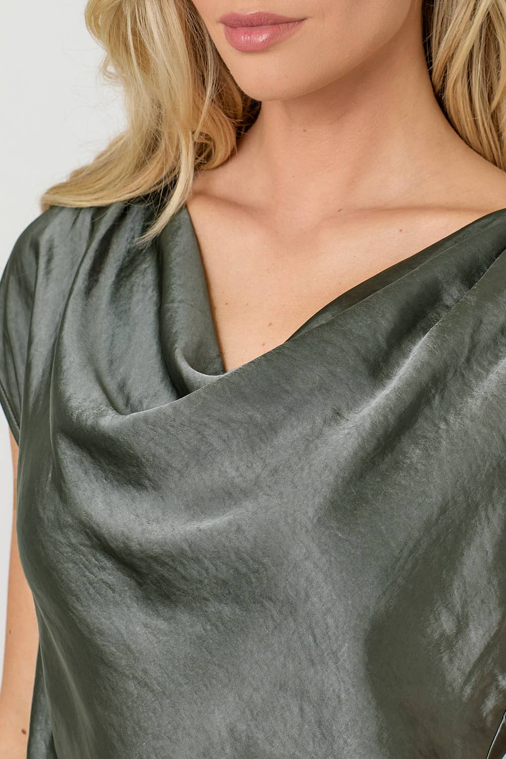 Mystree – wholesale Blus - Dam – 60781 Topp med halsringning i satin11