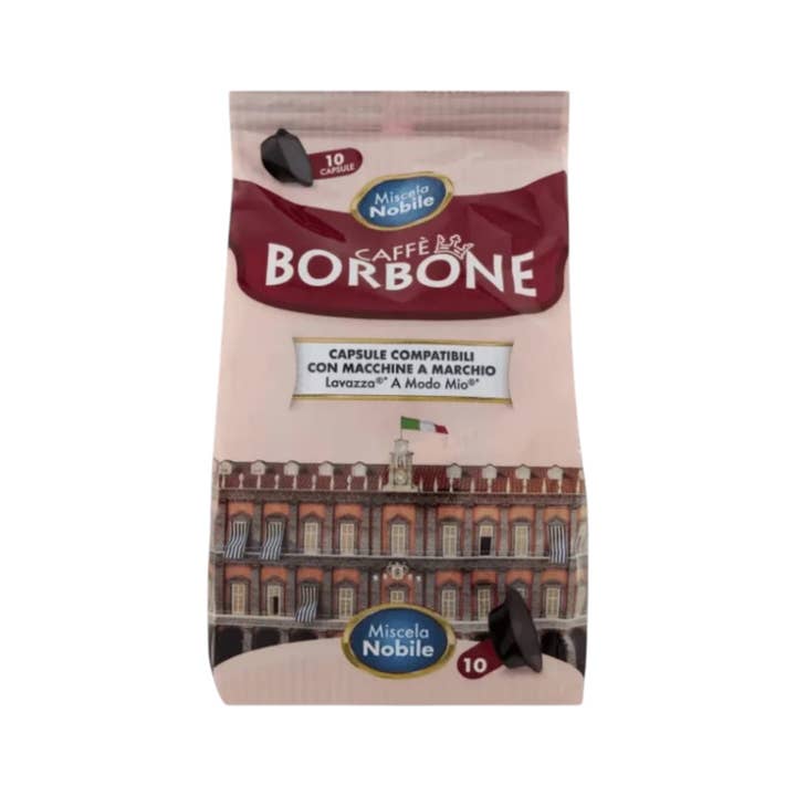 Made in eatalia - Wholesale Instant Coffee/Espresso - Coffee Miscela Decisa 10 Capsules compatible A Modo mio - Caffè Borbone
