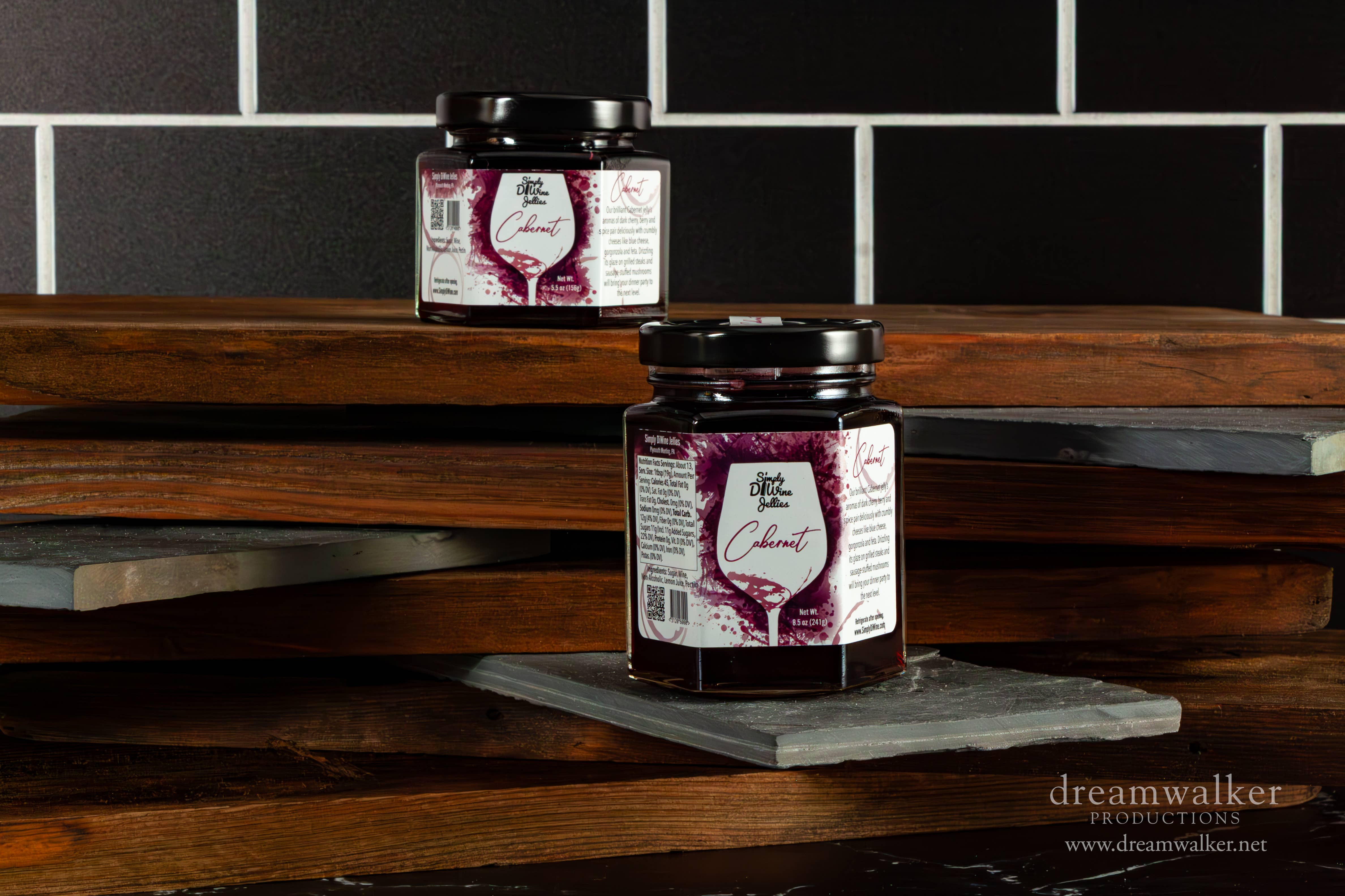Simply DiWine Jellies, LLC – wholesale Sylt/gelé – Cabernetvin-gelé 156g3