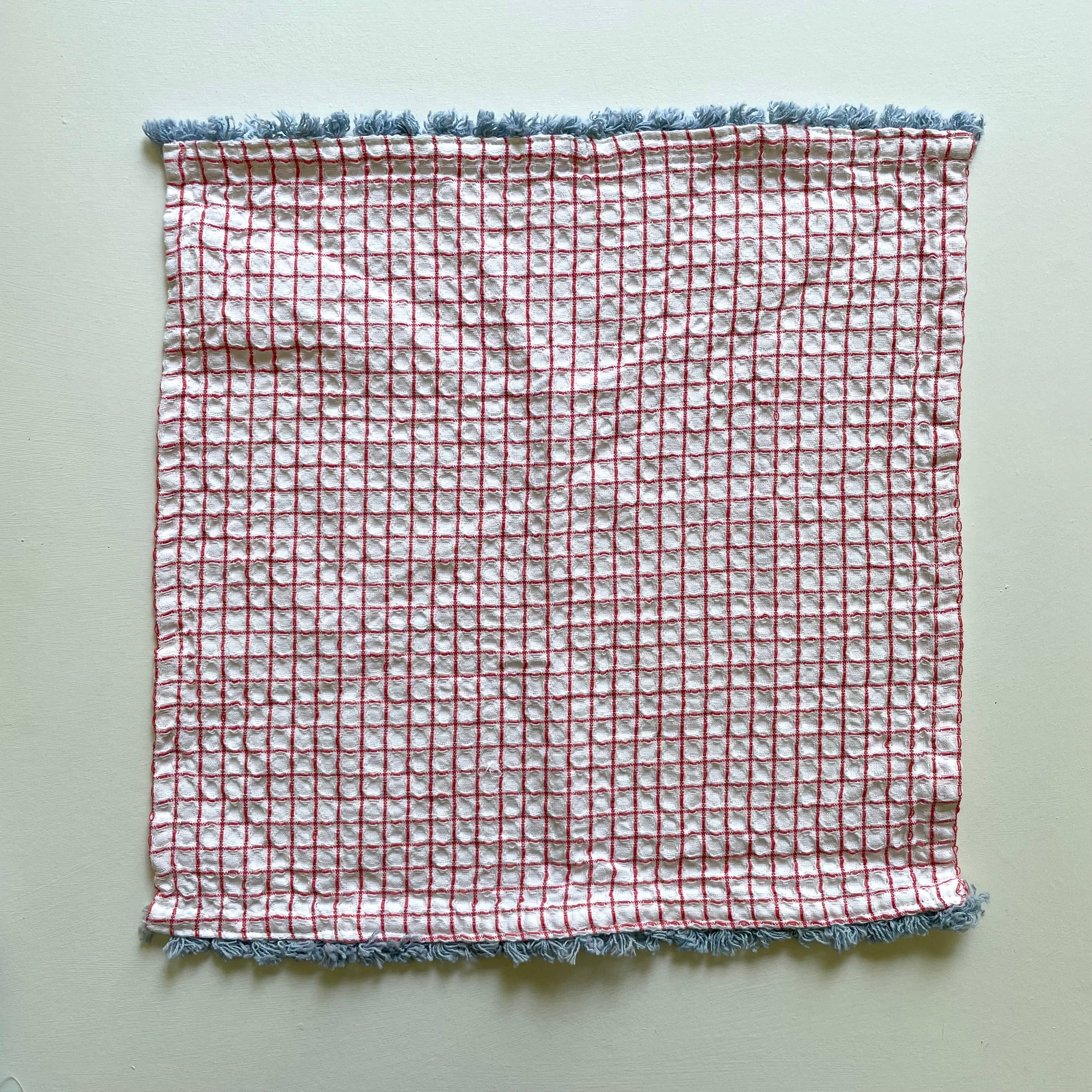 fort & field - Wholesale Dishcloth - 100% cotton waffle square bright fringe kitchen dishcloth0