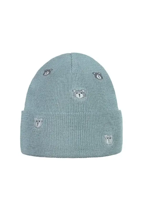 Ander - Wholesale Beanie - Kids - Kids 100% Merino Wool Beanie – LITTLE BEAR | Embroidered1
