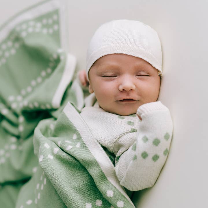 Dots mint blanket for wholesale by micu micu