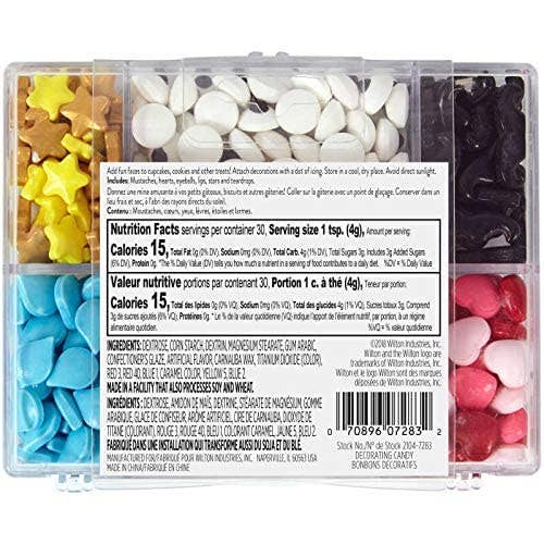 Innovarix – wholesale Strössel – Godis Dekorationssats - Läppar, Ögon, Mustascher