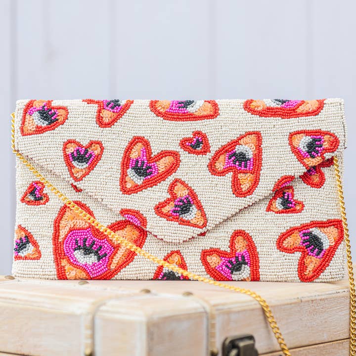 Ojo Corazón Umschlagtasche für den Großhandel von Pria Handmade Accessories