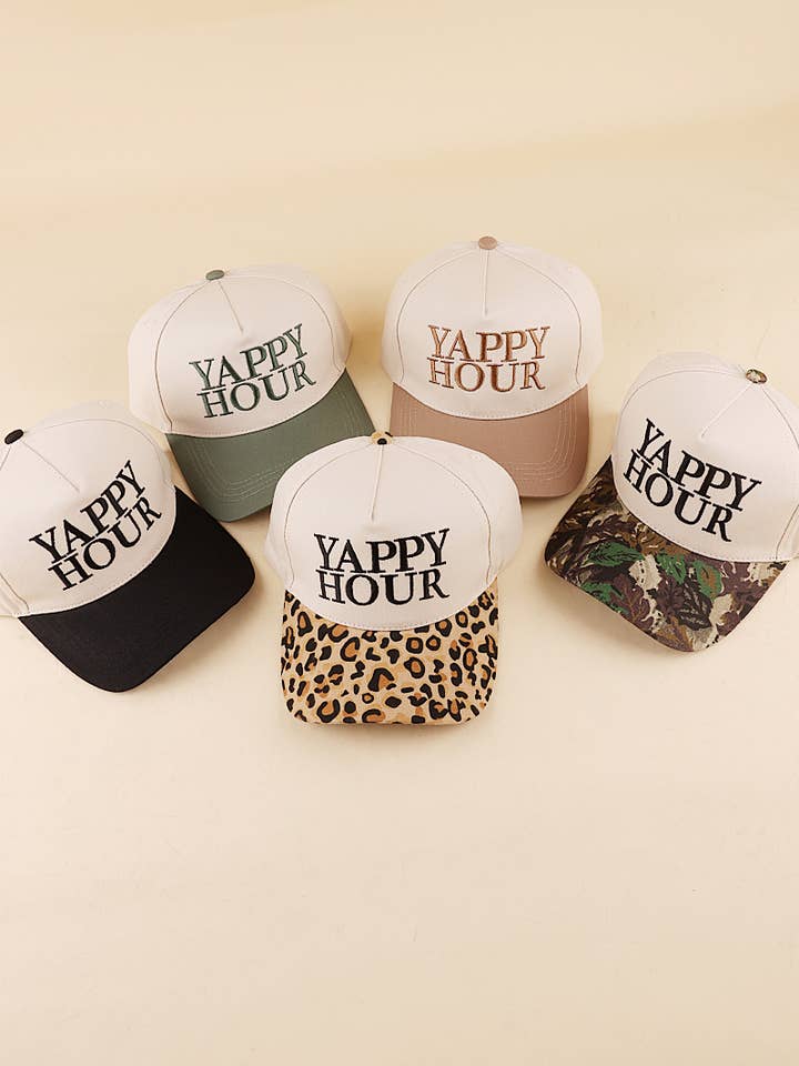...1028 Cappello in cotone canvas bicolore Yappy Hour SI-28990 per la vendita all'ingrosso da parte di 42POPS