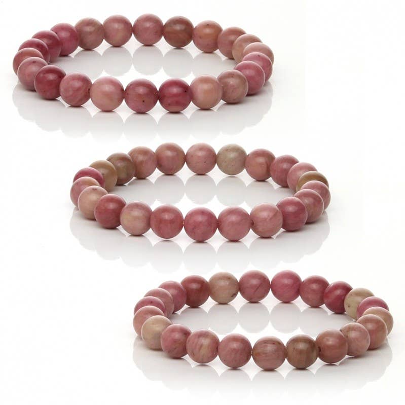 UniArt - Wholesale Manchet-armband - Elastische rhodoniet armband met 6 mm of 8 mm kralen7