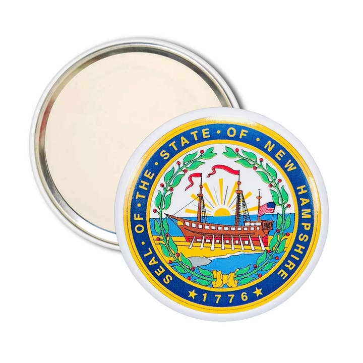 Miroir de sac à main - Sceau d'État du New Hampshire - États-Unis pour la vente par Worldwide Souvenirs