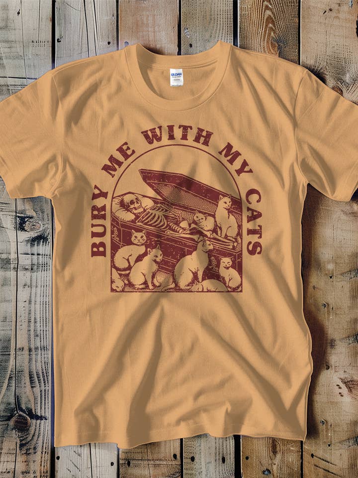 Bury Me With My Cats Unisex Tee for wholesale by Swift Retail