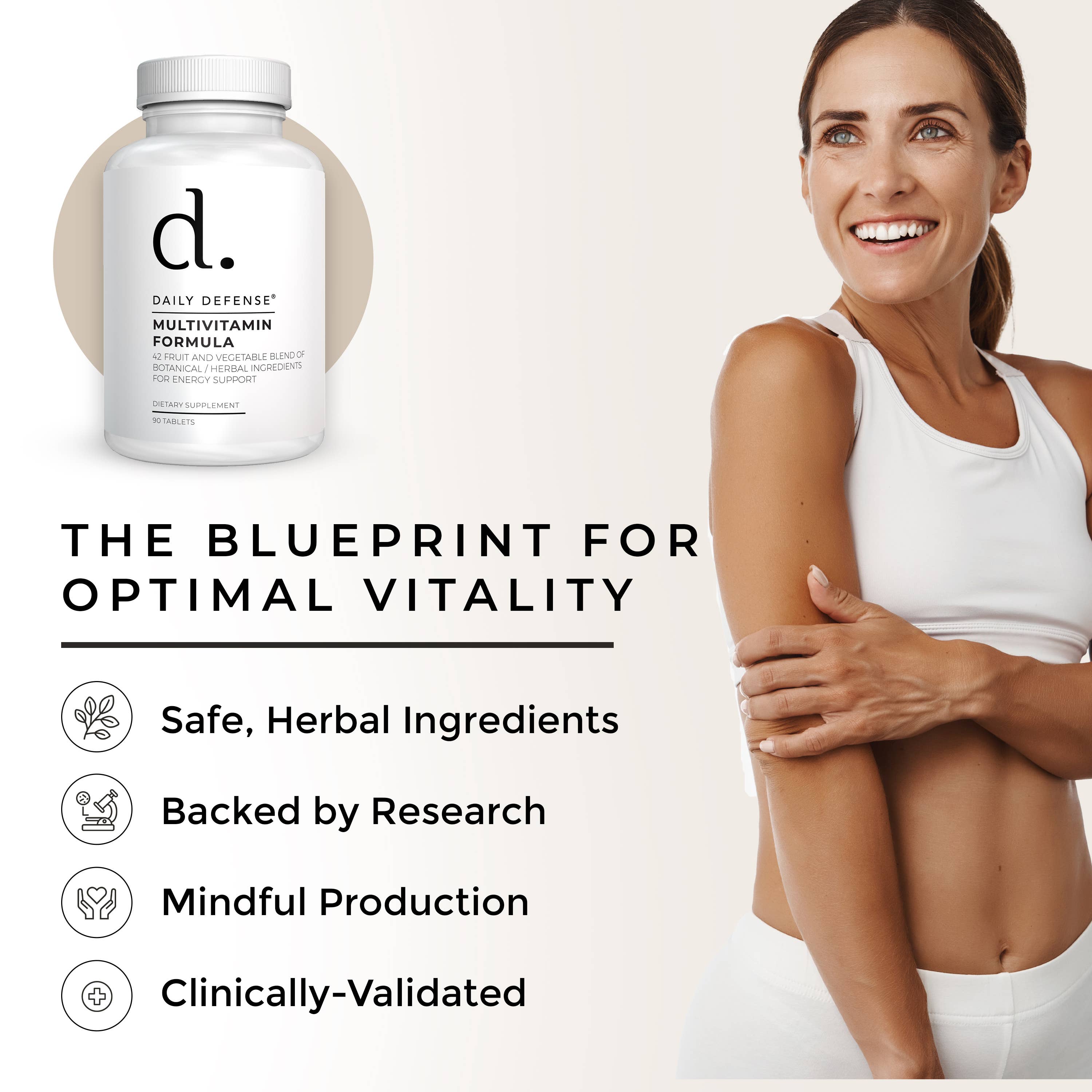 DAILY DEFENSE - Wholesale Oral Supplement/Vitamin - MULTIVITAMIN FORMULA 42 Fruit & Vegetable & Enzymes Blend7