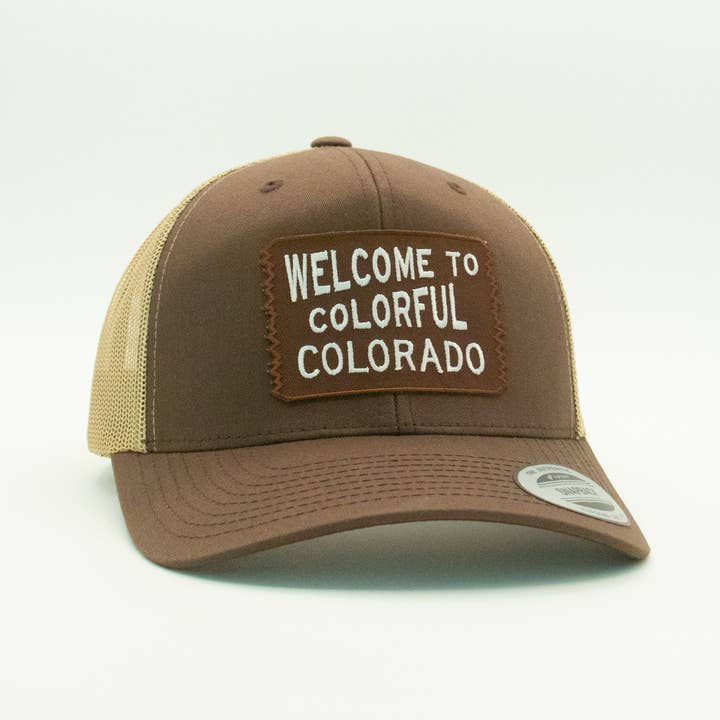Squatchy - Wholesale Trucker Hat - Unisex - Welcome to Colorful Colorado Hat | Snap Back Trucker Cap