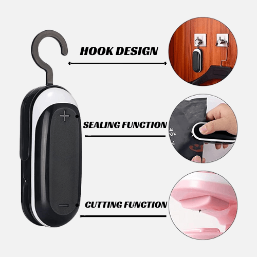 AccessCuisine - Wholesale Kitchen Tool/Gadget - Mini Handheld Bag Heat Sealer For Plastic Bags, Chips3