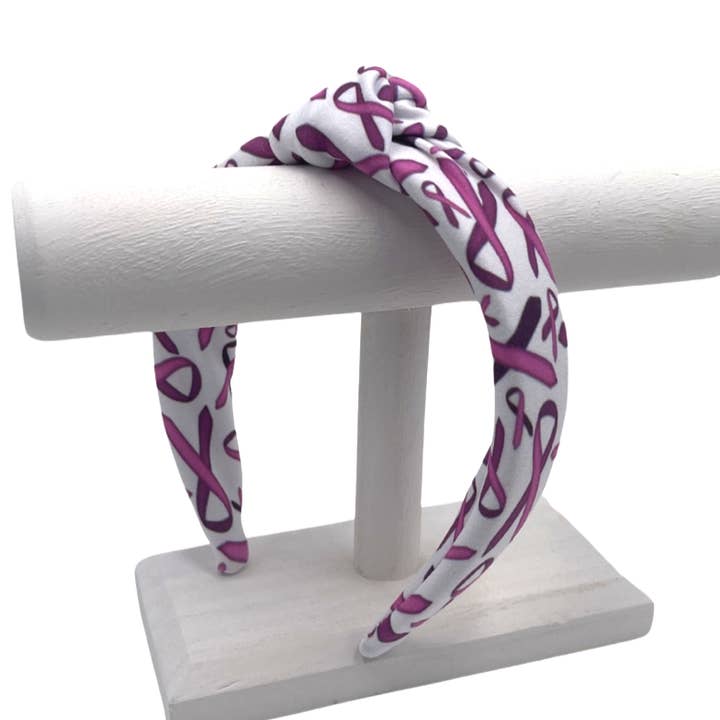 Bröstcancermedvetenhet hårt pannband för wholesale av The Happy Headband Co