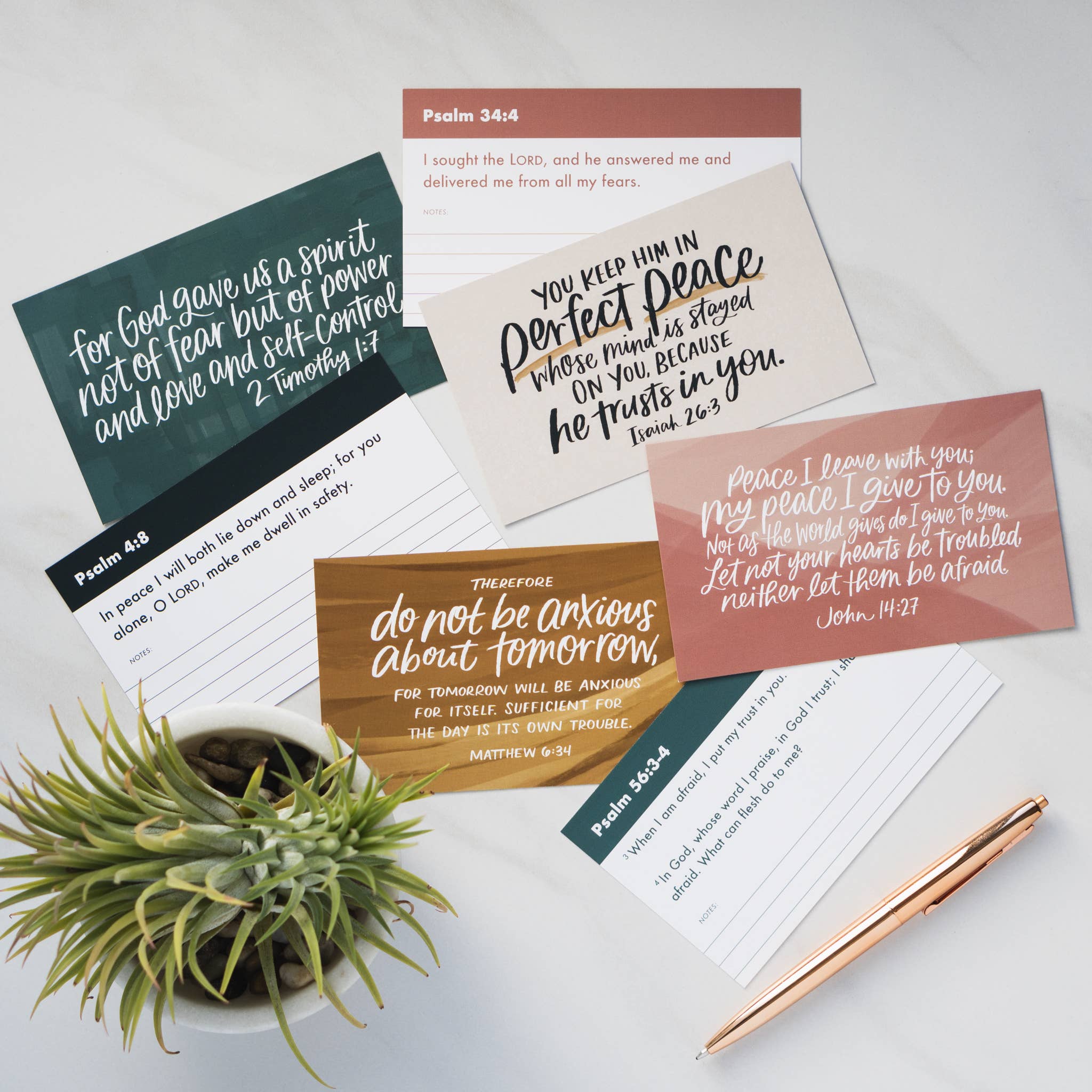 Lauren Ibach - Wholesale Stationery/Notecard Set - Scripture Memory Cards for Overcoming Anxiety3