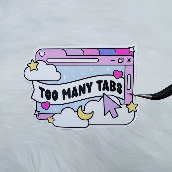 För många flikar vinylklistermärke utskuret för wholesale av The HoneyBShop