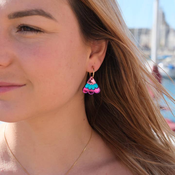 Studio Annette – Großhandel Ohrhänger – Spiegel Creolen Ohrringe Blumen8