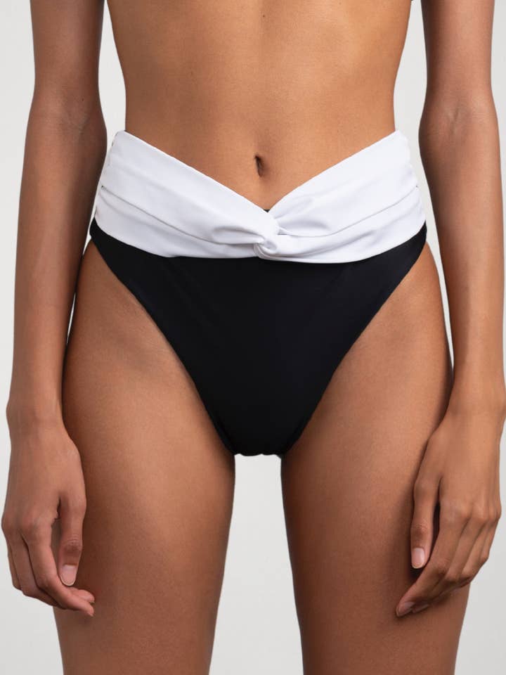 Lulu Black&White Tie-Up Briefs for wholesale by Flavia Valentini