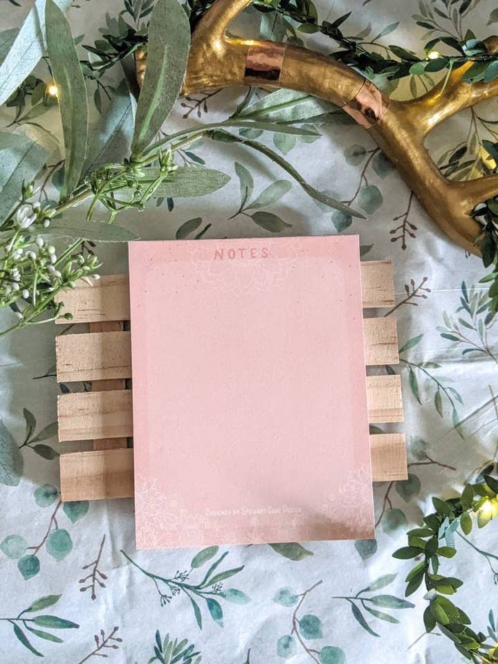 Cute Sunflower Handmade Notepad for wholesale by Stewart Gaus Design