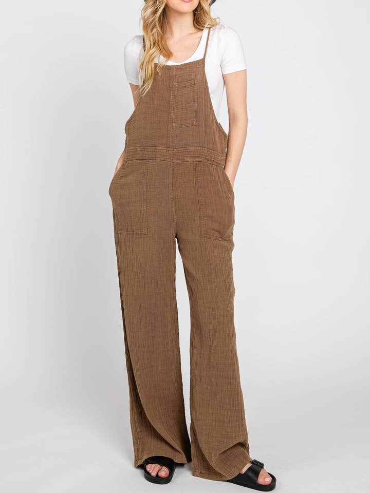 Tvättad Avslappnad Jumper 3222M-Brun för wholesale av ELLEBORN