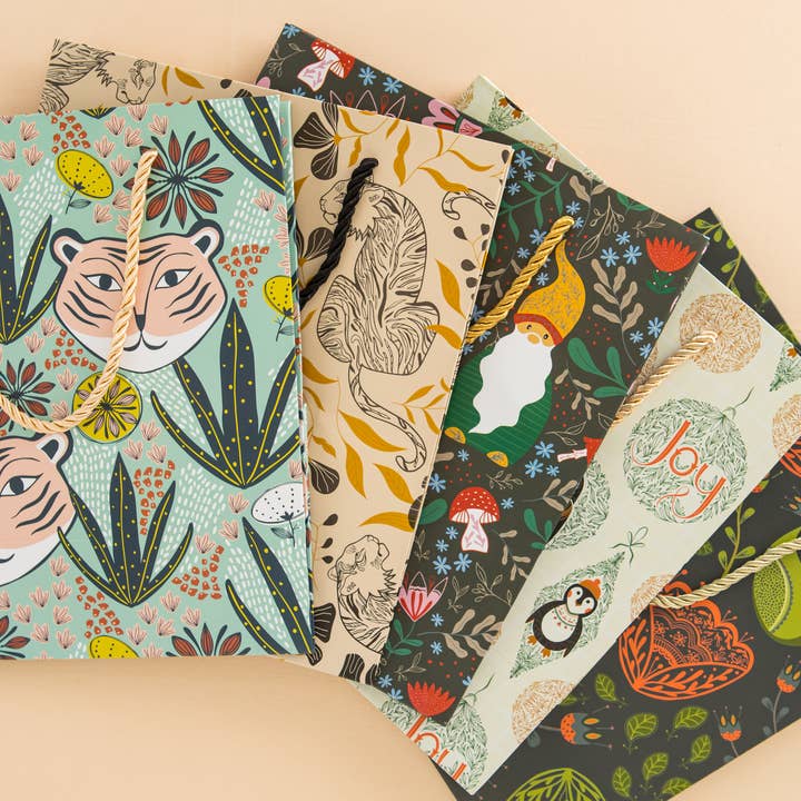 Amicreative - Vente Pochette cadeau - Sac Cadeau Moyen Tigre Tigre – Design Élégant d'Animal3