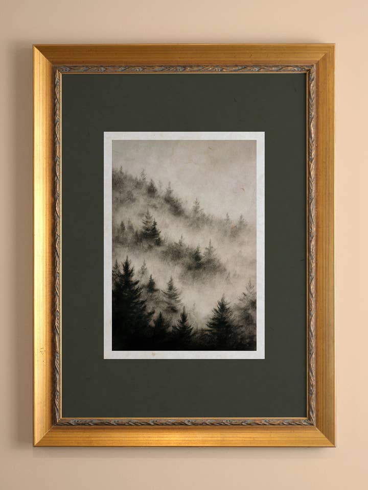 FADING TREES, canvas wall art print for wholesale by Oleka Canvas