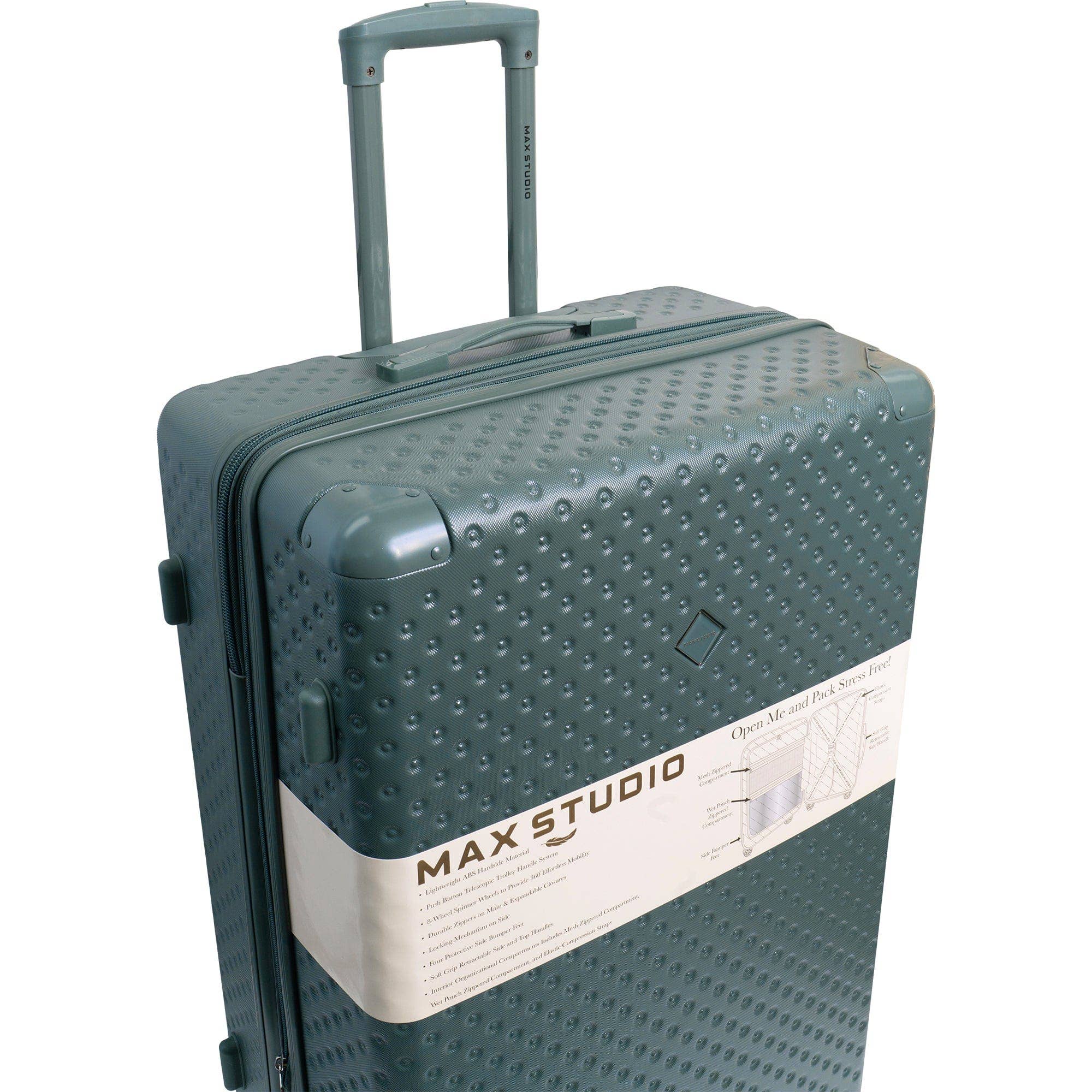 Magid - Wholesale Luggage - Max Studio Tonal Tufted ABS 2-Piece Hard-Sided Luggage Set2