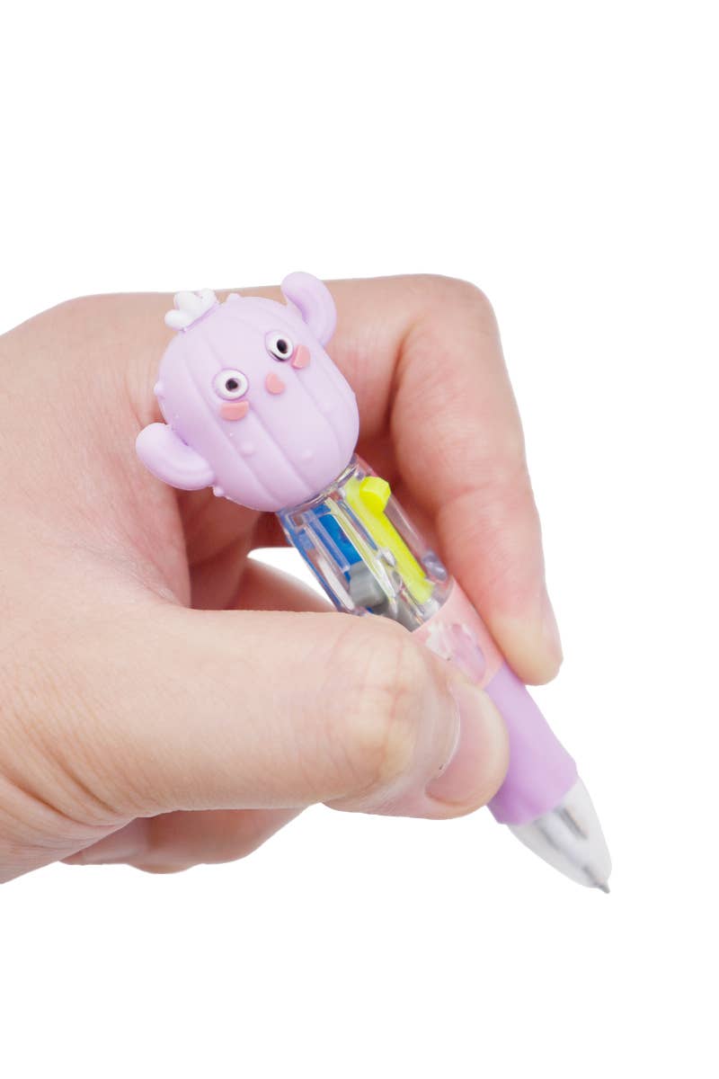 ASSORTED Mini Cactus 4-in-1 Multicolor Pen - 36 Pcs for wholesale on Faire2