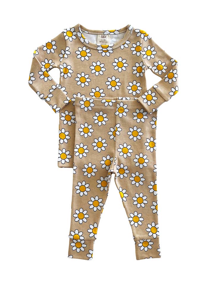 SIIX Collection - Vendita all'ingrosso Completo top e pantaloncini - Bambini - Set 2 Pezzi Biscotti Daisy Pop / Biologico1