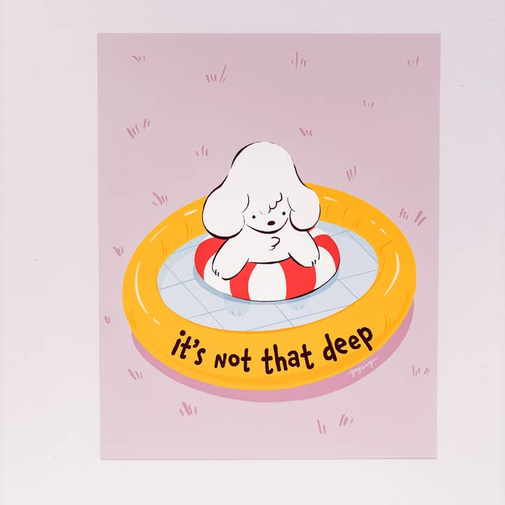 Not that Deep 8"x10" Art Print for wholesale by goyangii