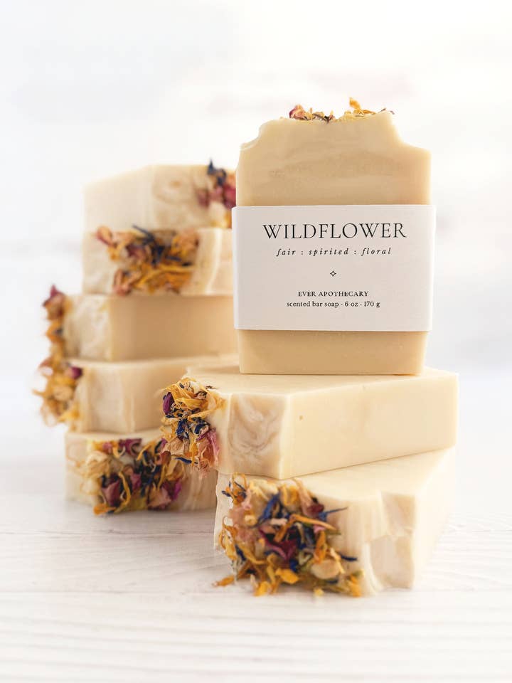Wildflower Bar Soap for wholesale by Ever Apothecary
