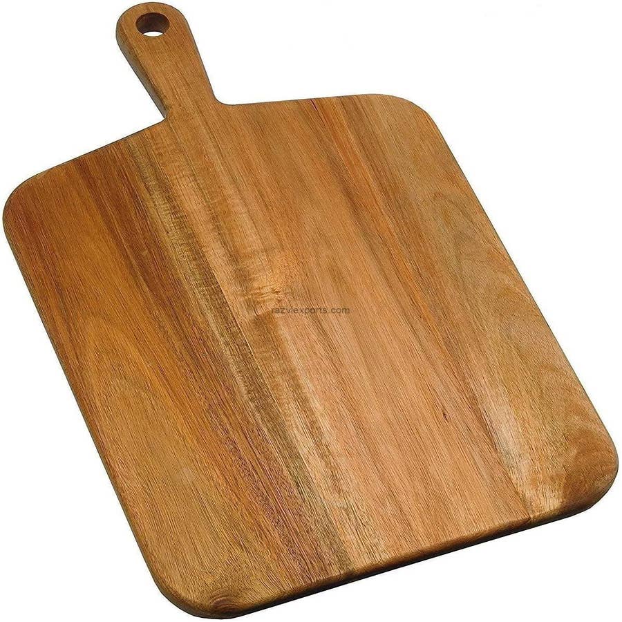 Wooden Cutting Boards with Handle 16 inch, Pack of 1 Large Charcuterie  Board, Wood Serving Board, Unfinished Wood, by Woodpeckers