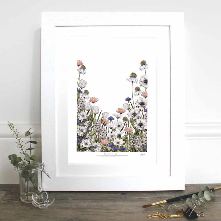 Peach Melba 12x16" Fine Art Print for wholesale by Toasted Crumpet