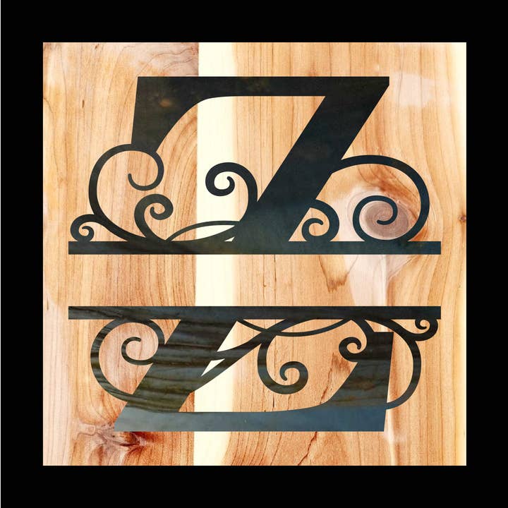 Nom de famille Monogram Z pour la vente par Designed With Sparks