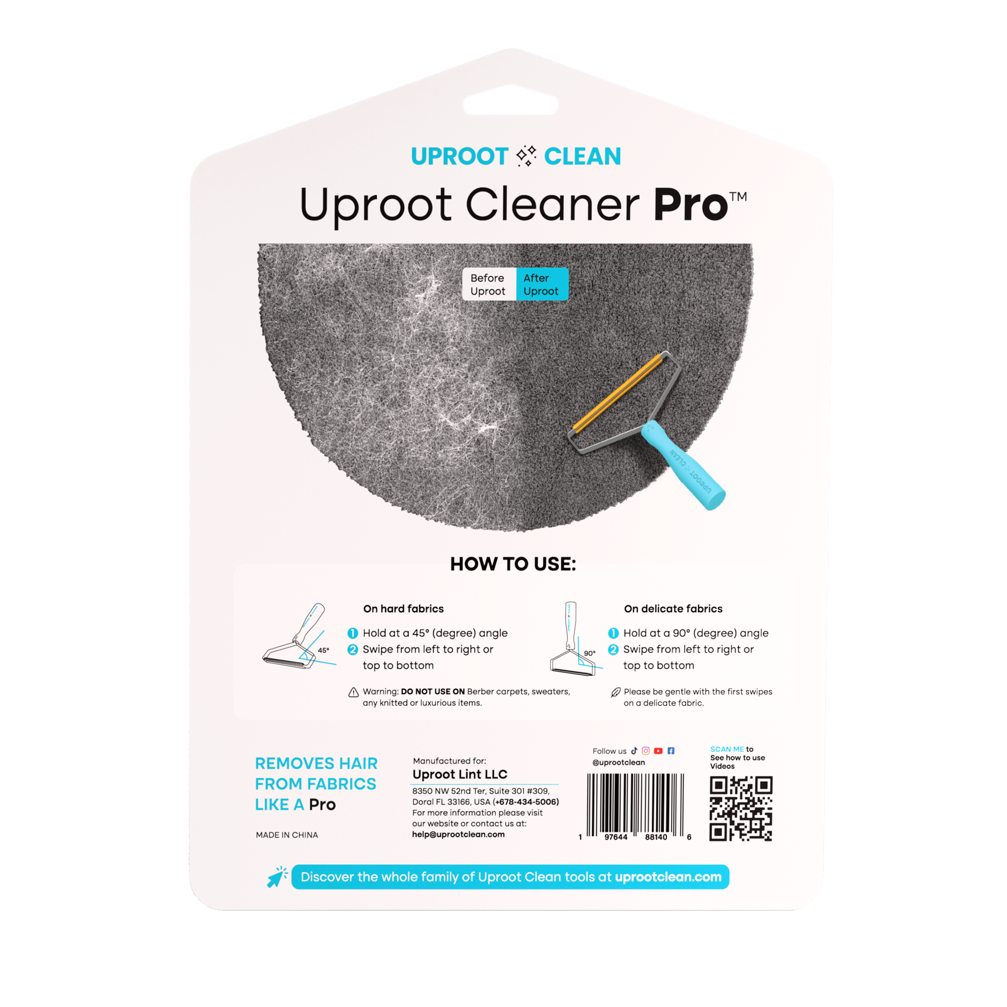 Uproot Clean - Wholesale Pet Grooming Tool - Dog - Uproot Cleaner Pro - Retail (6 Unit Case Pack)2