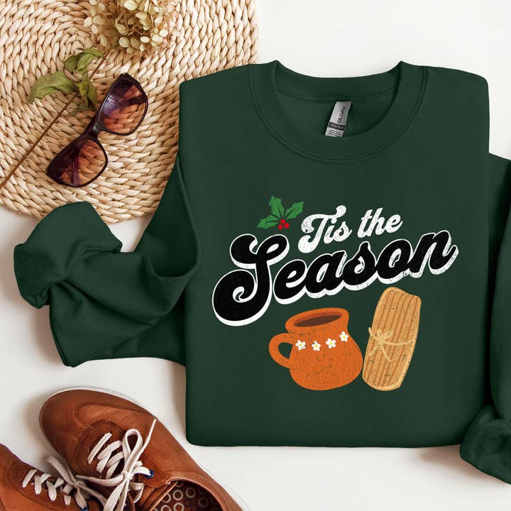 Suéter de Navidad con cuello redondo de Tamales y Champurrado para venta al por mayor de Las Changuis Tianguis