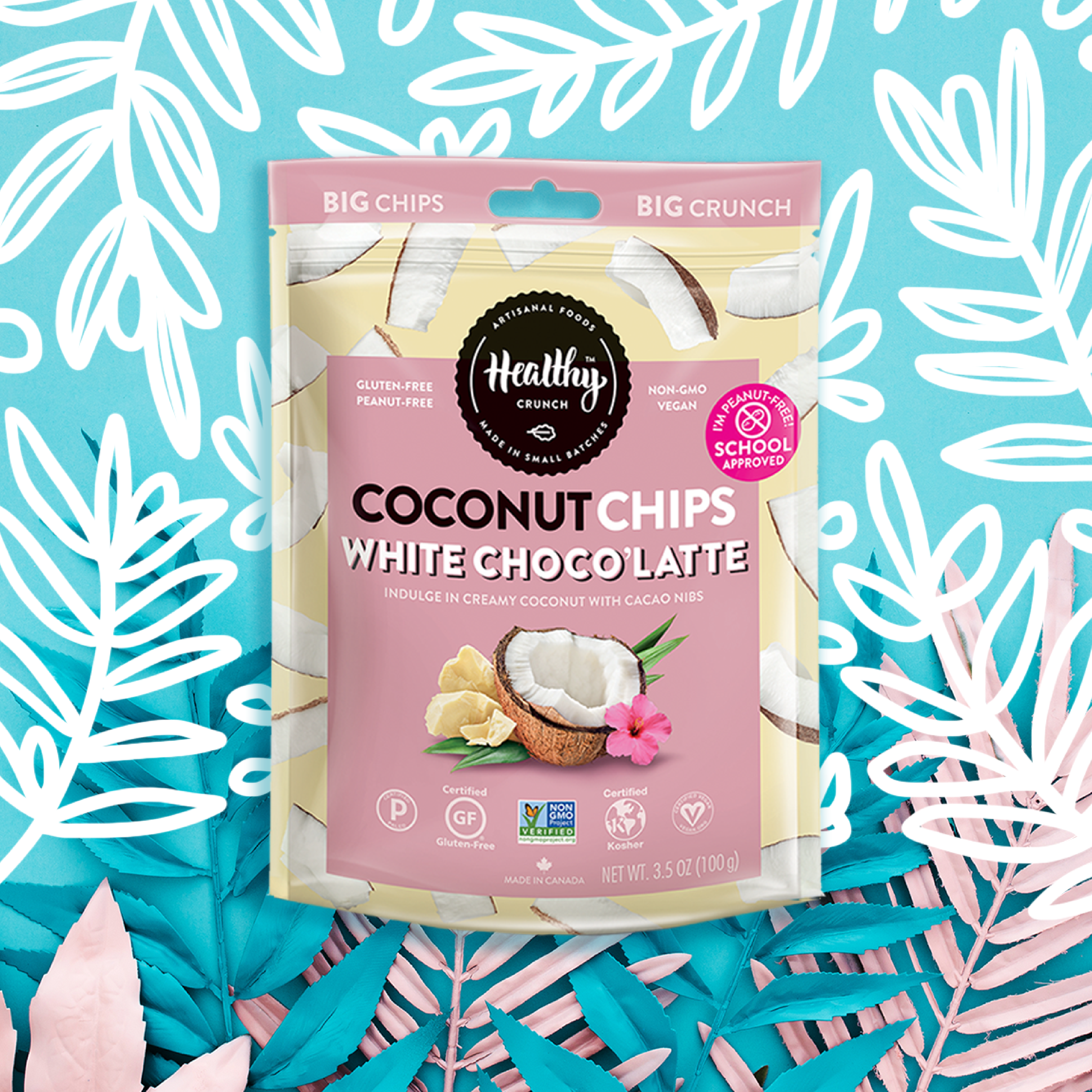 Healthy Crunch - Wholesale Chips - White Choco'Latte Coconut Chips4
