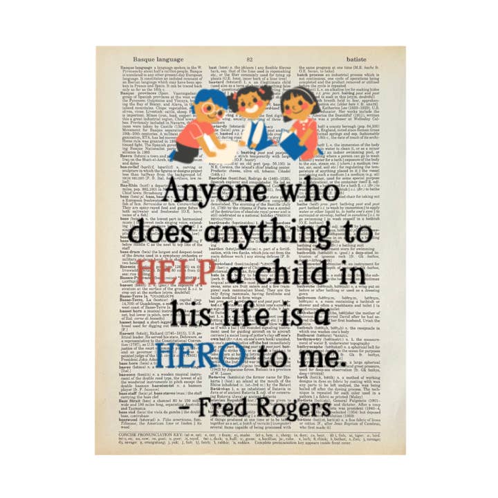 Anyone who does | Dictionary Print | Vintage Book Art for wholesale by Bookish Birds