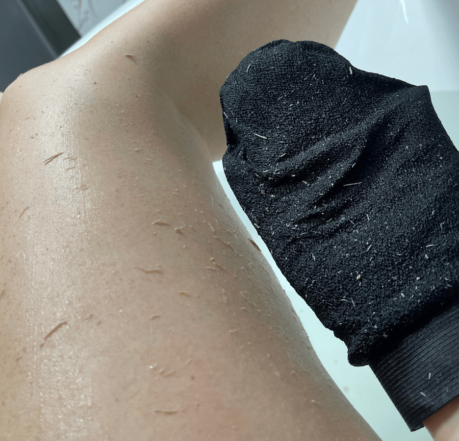 Wildpier Beauty – Engroshandel Eksfolierende handsker/vanter – Wildpier ™️ Deep Exfoliating Handske og Konjac Sponge Double B6