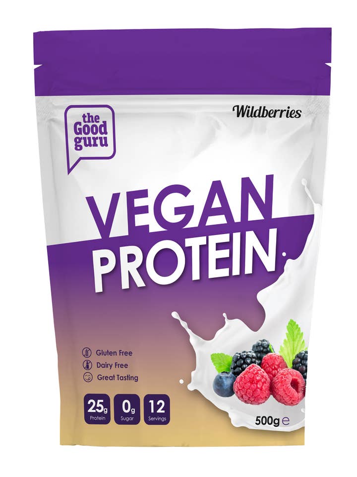 Vegan Protein Powder Wild Berry for wholesale by The Good Guru