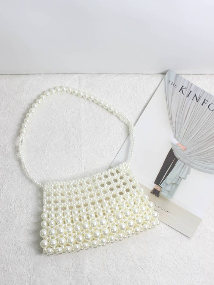 A2506YCYL35128 - Perlebesat Aftenskuldertaske for engroshandel hos Esley Accessories