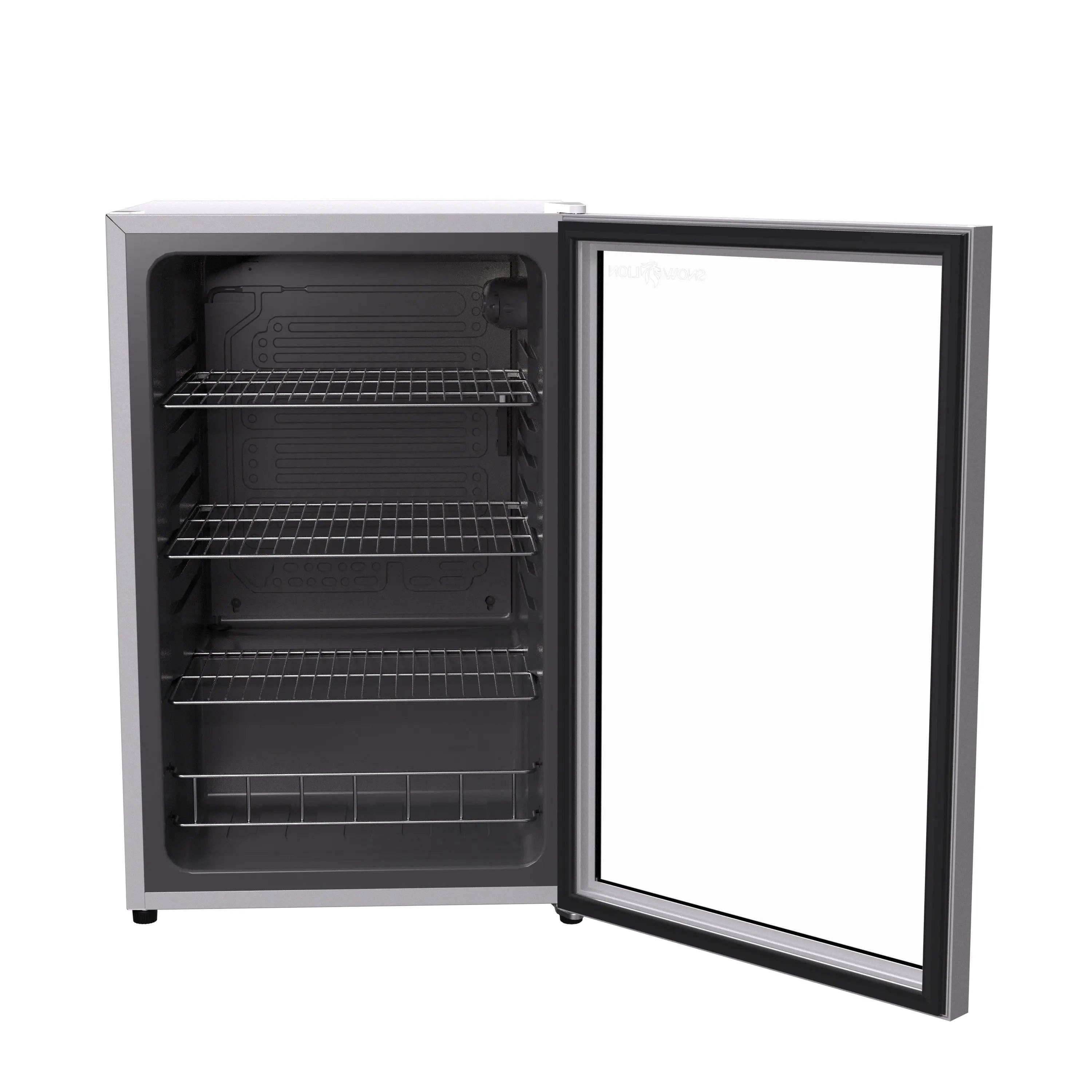 Promounts – wholesale Portable/mini fridge – SnowLion Premium 131L Beverage Refrigerator 4.6 Cu.ft. Freestanding Mini Fridge With Glass Door in White9