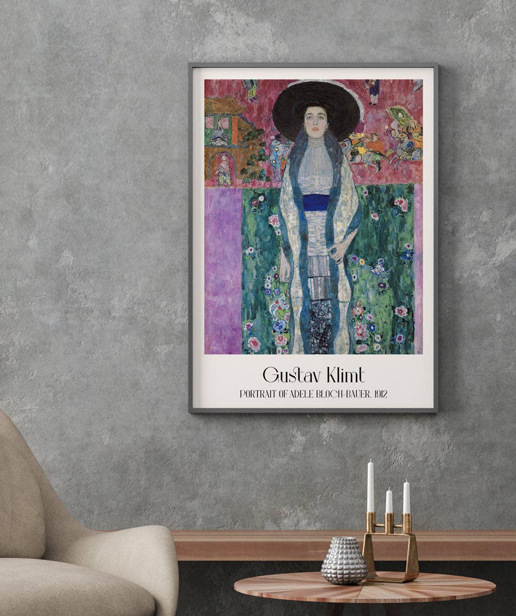 Gustav Klimt Portrait of Mrs Adele BlochBauer Art Print Poster 24x36 inch :  : Home