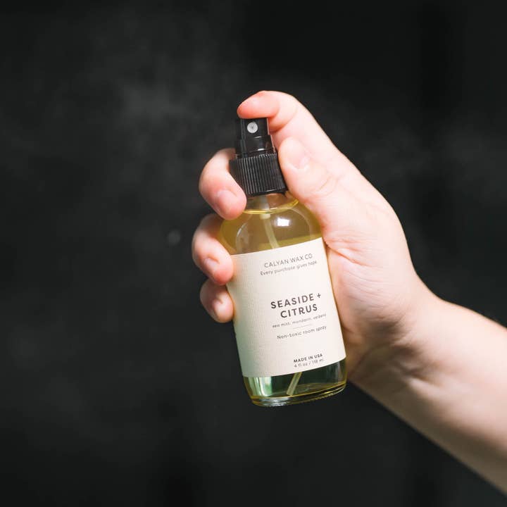 Calyan Wax Co. - Wholesale Room & Linen Spray - Seaside + Citrus - Room Spray4