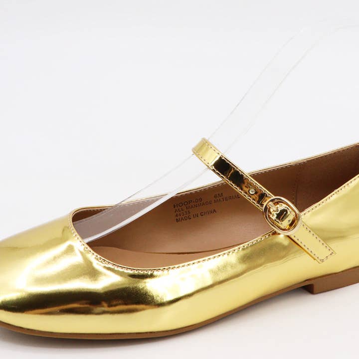 Mars Sky Shoes Wholesale - Wholesale Flats - Women's - Bamboo HOOP-09 Women Buckle Strap Maryjane Ballet Flats
