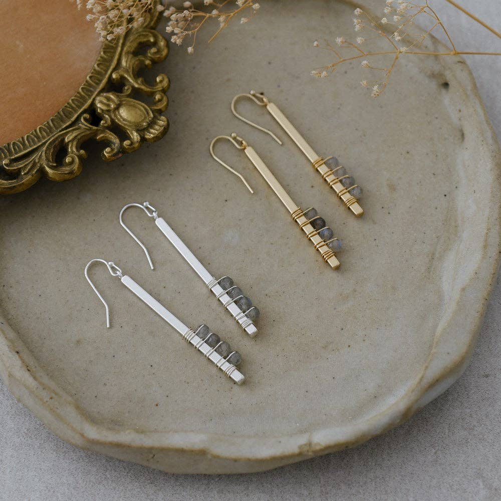 Wild Abandon Jewelry - Vente Boucles d'oreilles pendantes - boucles d'oreilles zola-labradorite1