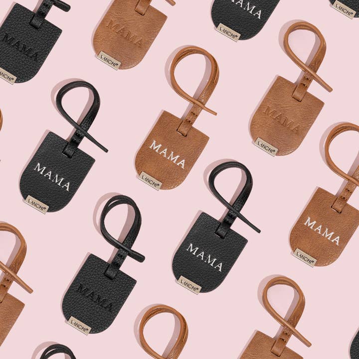 VANCHI - Wholesale Luggage tag - VANCHI MAMA Luggage Tag - Black1