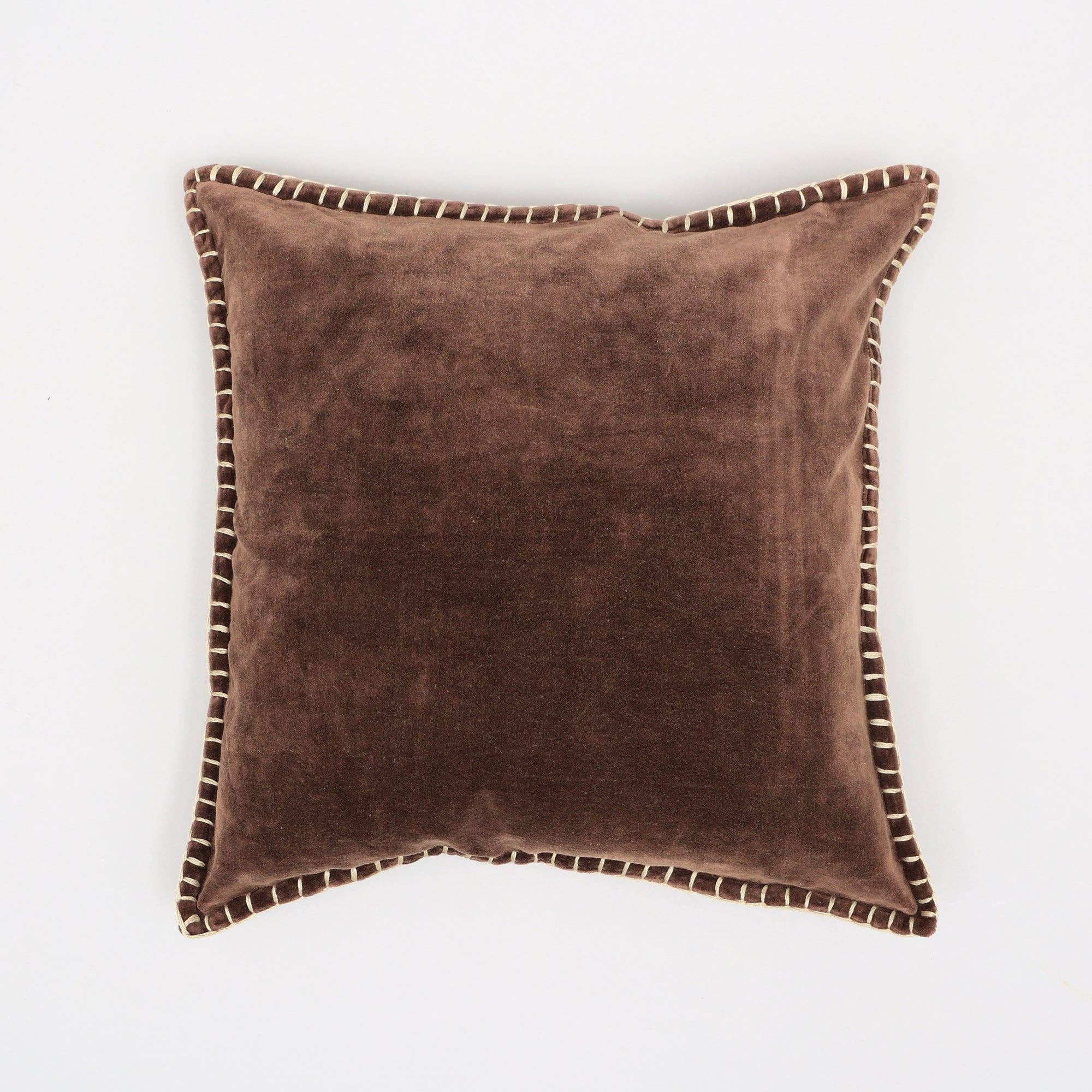ExpoBazaar - Wholesale Throw/Decorative Pillow - Throw Pillow | Cotton Velvet with Handstitched Edges 18X18"8