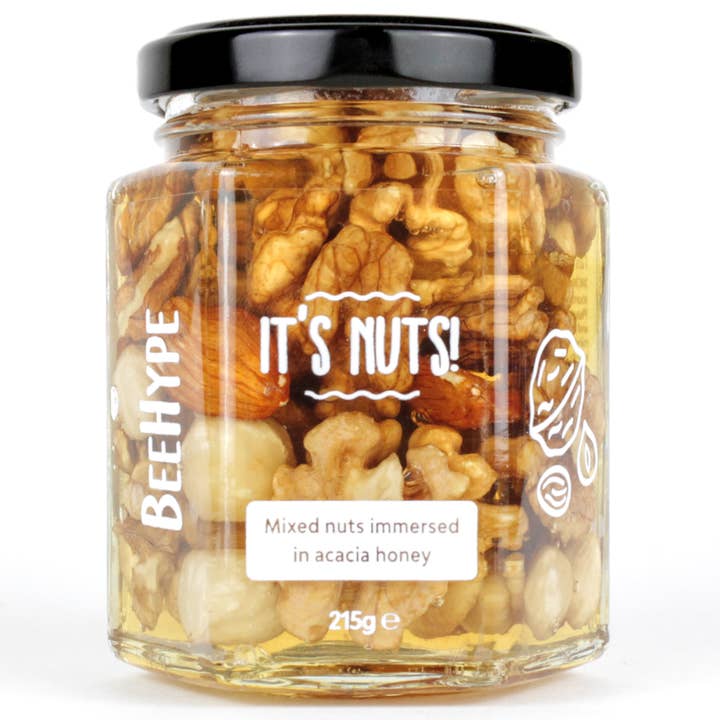 BeeHype - Wholesale Nuts - It's nuts! - Raw Nuts Preserved In Honey, Healthier Preserve