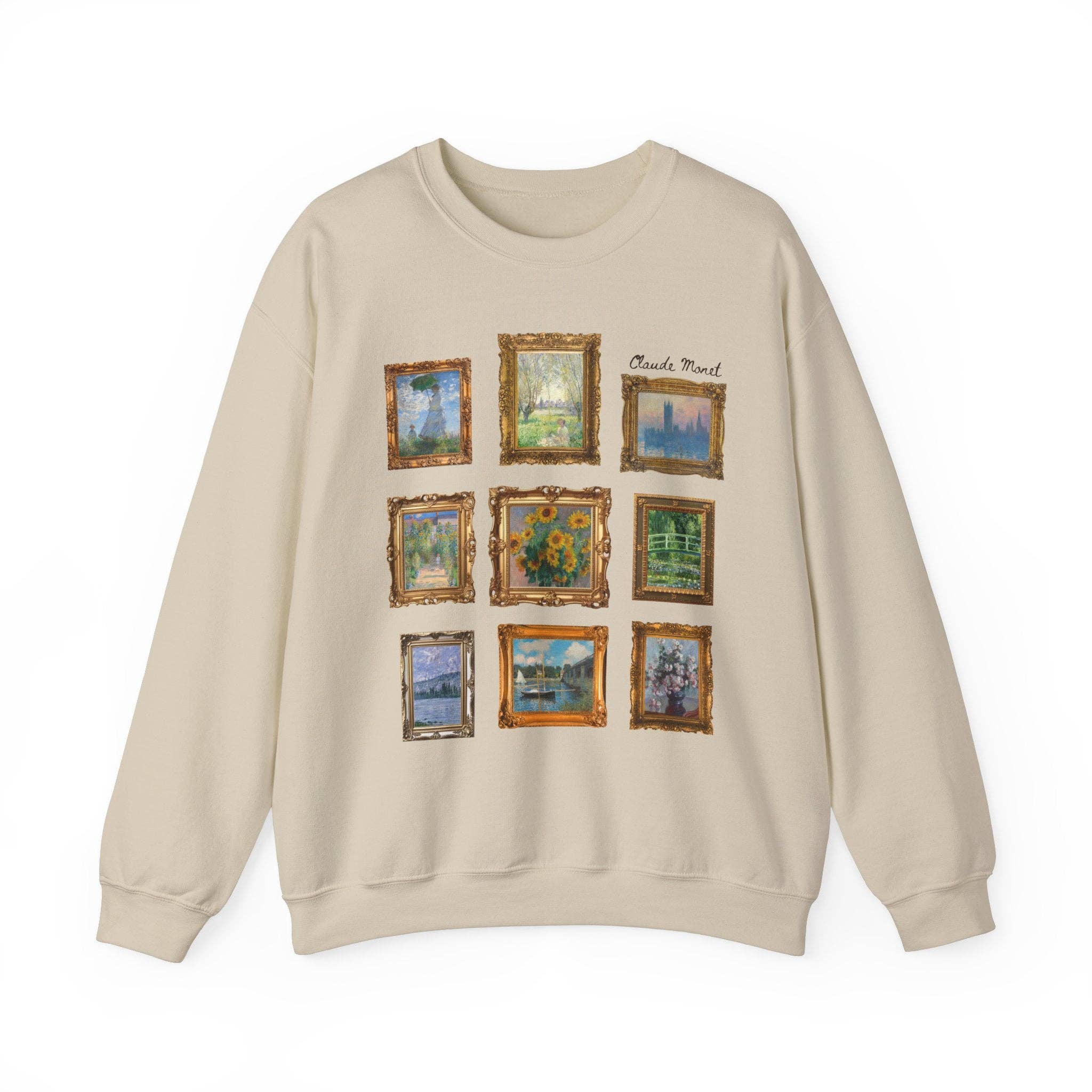 Opal and June - Wholesale Graphic Sweatshirt - Women's - Claude Monet Sweatshirt: Framed Famous Paintings Art History3