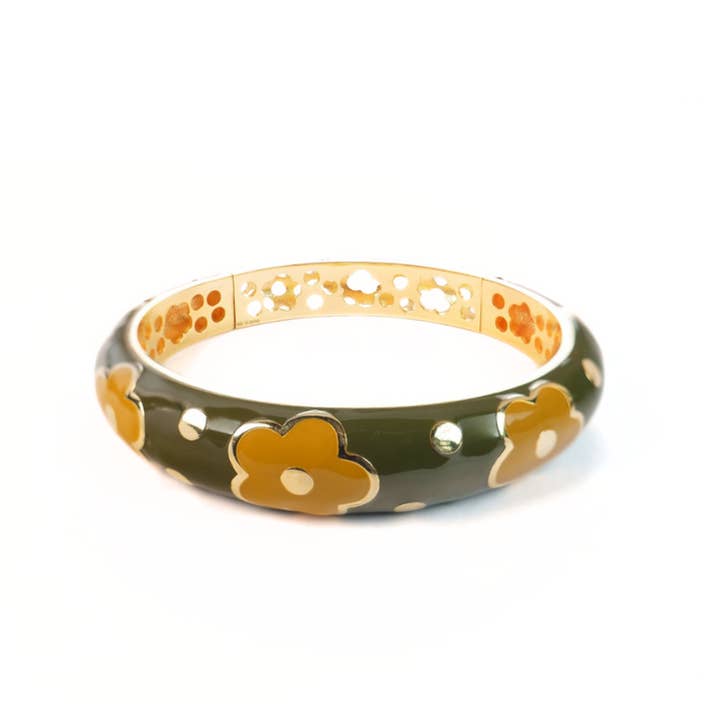 SKLAVE FLORA GRÜNLICH-GELB für den Großhandel von LINCETTO GIOIELLI